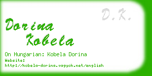 dorina kobela business card